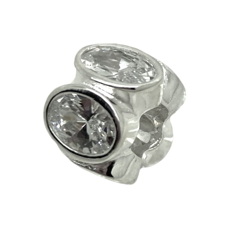 Charm flor con cristales murano blanco Plata Italiana 925 - Metalli - Default Title - Perfumisimo